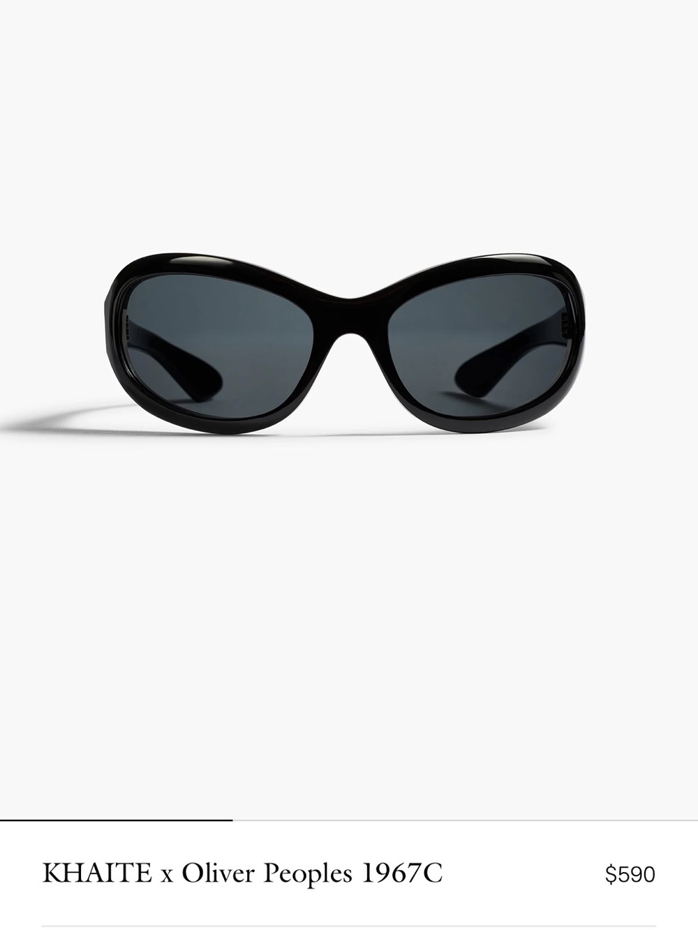 Khaite x Oliver Peoples Women's Black 1967C Sunglasses